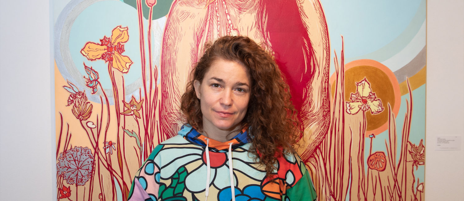 Swoon at the Dallas Art Fair Preview, 2021. Credit Exploredinary (Photo by Exploredinary)