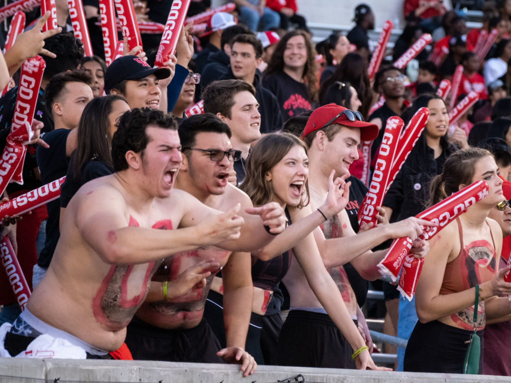 The UH student section always brings it. (Photo by F. Carter Smith)