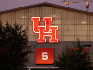 UH football building The University of Houston Cougars met Southern Methodist Univesity, Saturday October 30, 2021 at TDECU Stadium