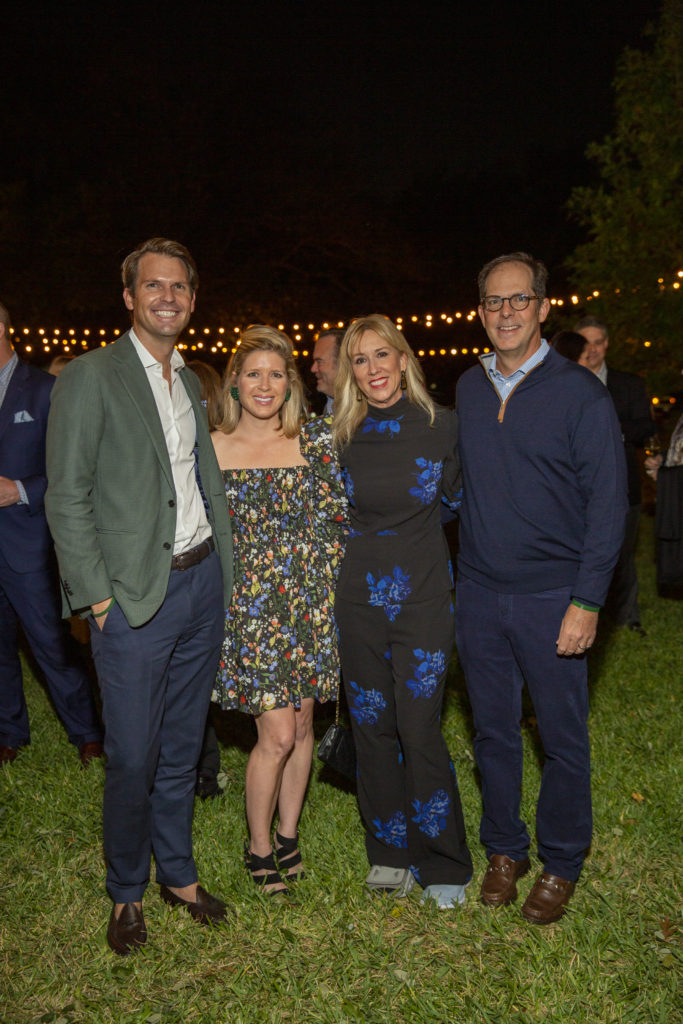 Will and Illa Gaunt, Caroline and Jeremy Finkelstein at The Menil Collection Party in the Park. (Photo by Jenny Antill )