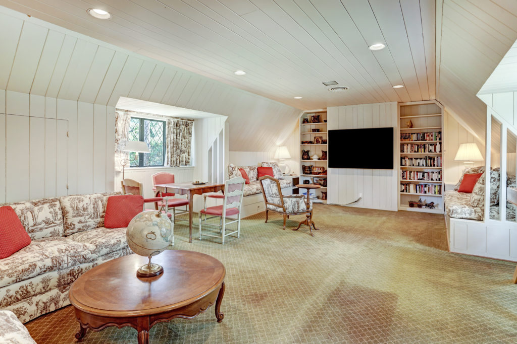 The second floor game room at 3781 Willowick (Photo by TK Images)