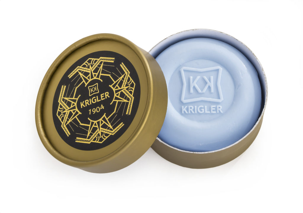 Krigler soap is said to retain its fragrance throughout it use.