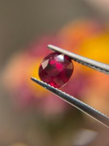 A Fabergé 2.01-carat red ruby bespoke ring awaits the Rothko Chapel Gala’s lucky raffle winner.