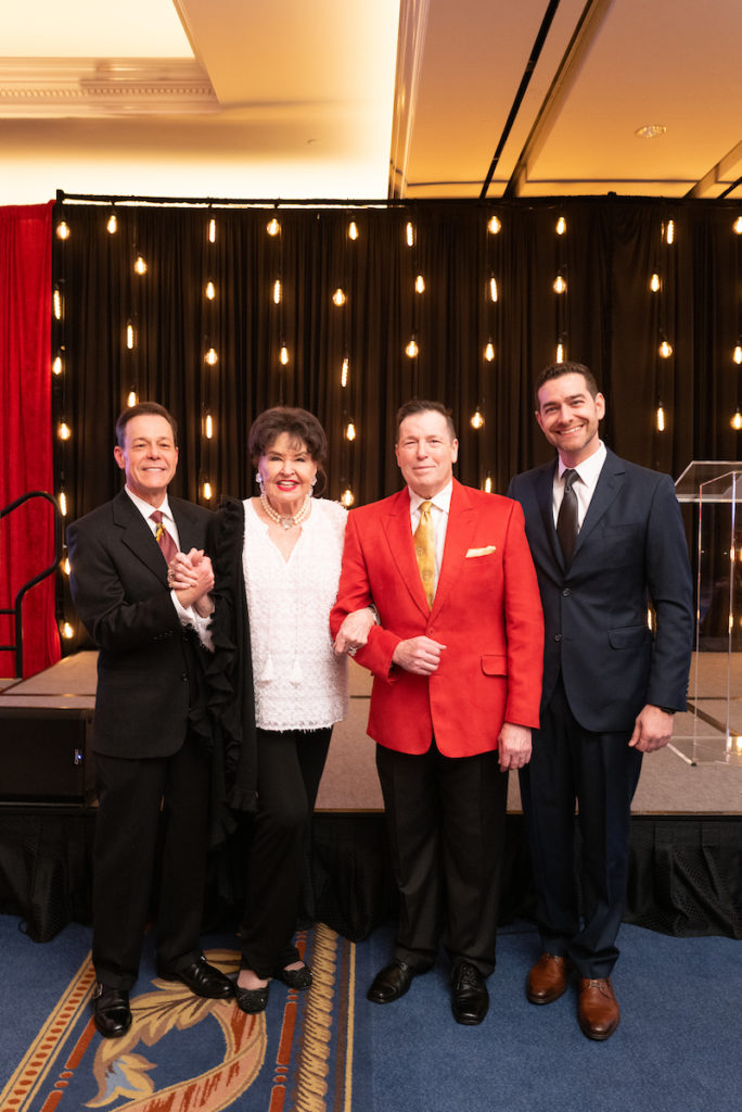 Houston Social Book forces Jeff Henry, Warner Roberts, Scott Evans, Sami Shbeeb at the Houston Treasures awards gala held at The Houstonian. (Photo by Daniel Ortiz)