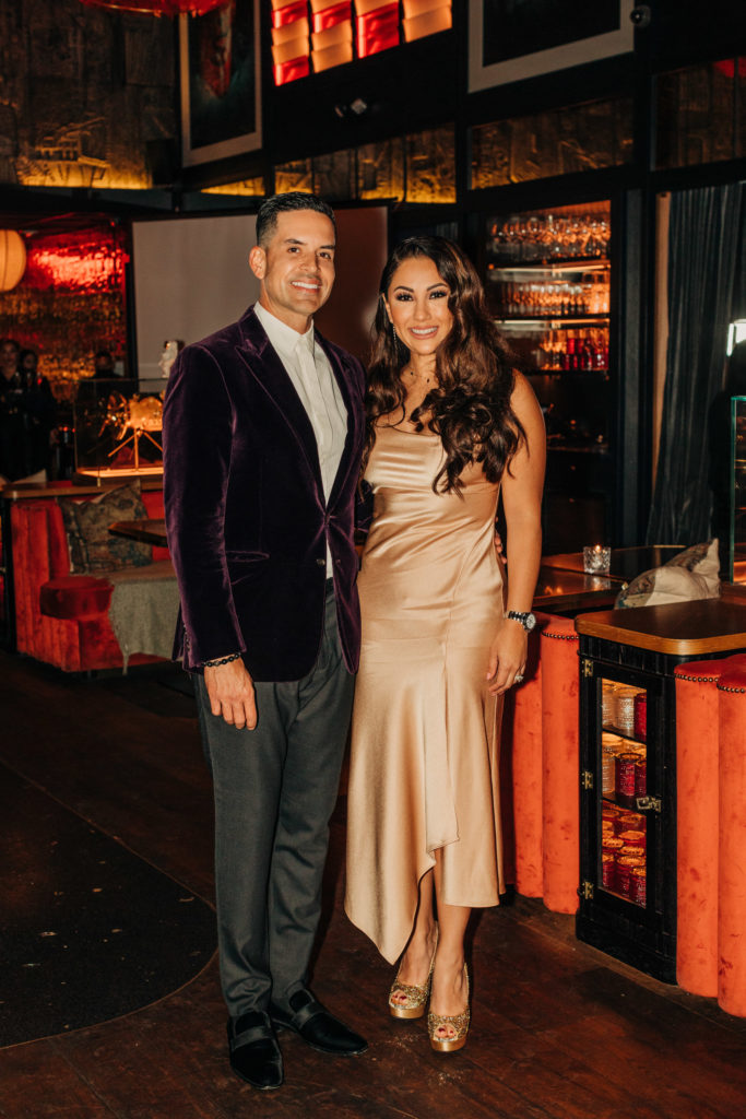 Nan and Company Properties COO José Almodovar & CEO Nancy Almodovar at the company holiday party, held at MAD (Photo by Bonner Roden)