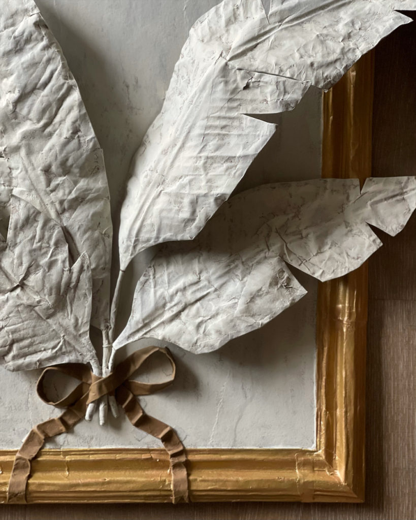 Papier-mâché Banana Leaf Botanical. (Photo by Charles Peed/Casa Gusto)
