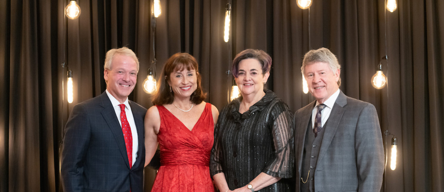 19-Honorees Drs. Marc & Julie Boom with Gwen & Honorable Ed Emmett (Photo by Daniel Ortiz)