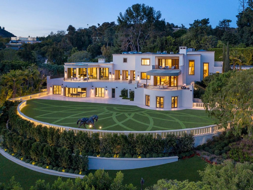 Casino mogul Steve Wynn's 27,000 square foot mansion in Beverly Hills is listed at $115, more than double the $47.85 million he paid for the property in 2015.
