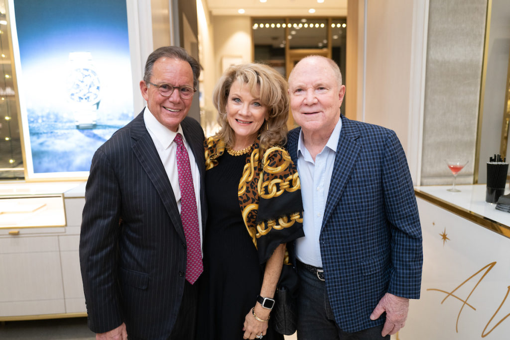 Lisa & Jerry Simon, Max Levit at the Zadok Jewelers holiday party (Photo by Daniel Ortiz)