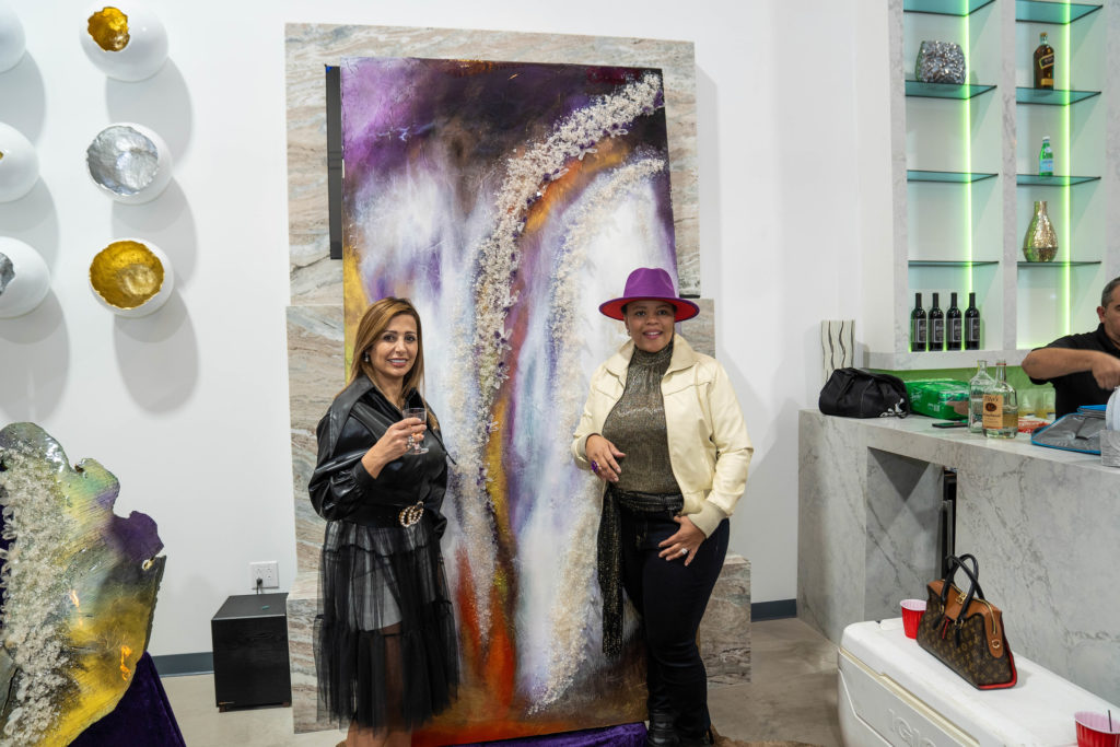 Artists Abier Alkhouri and Latoya Jones