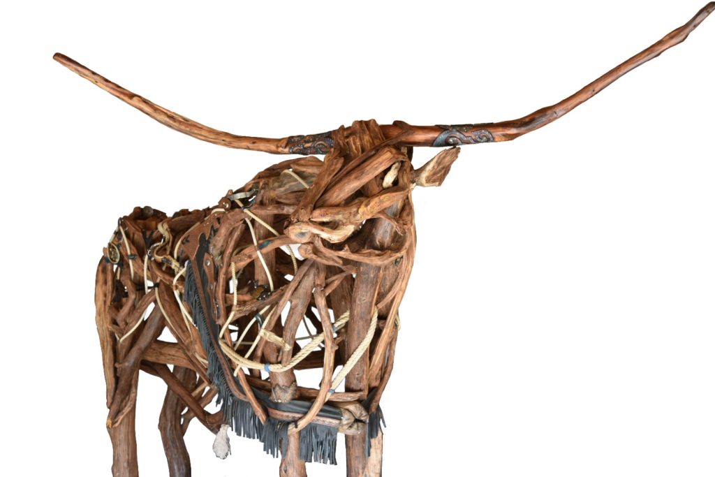 Ariat's new Longhorn Sculpture will be installed at the Fort Worth store.