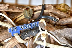 Ariat driftwood sculpture commissioned for the first Fort Worth store