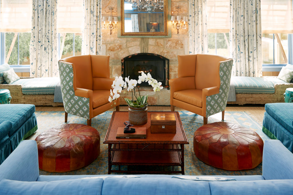 Before your spa treatment at the Lake House you are ushered to the beautiful Blue Room to wait. (Photo by Photos by Lake Austin Spa Resort)