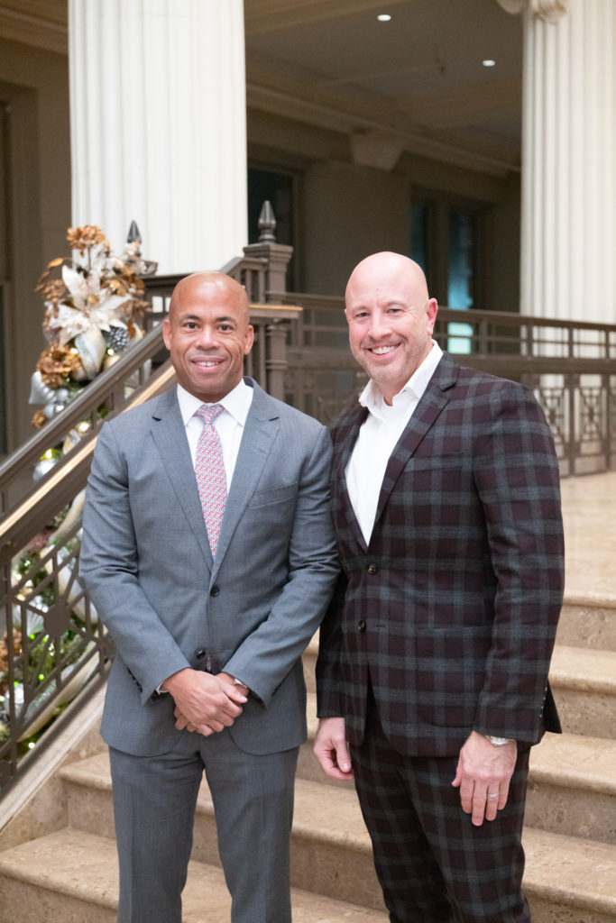 New Legacy Community Health CEO Bobby Hilliard, Greg Fown (Photo by Daniel Ortiz)