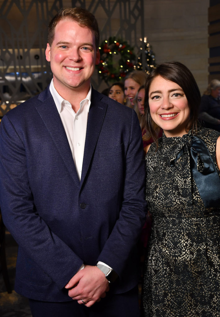 Cameron Springer, Allie Fraser at the MorningStar River Oaks  grand opening. (Photo by Dave Rossman)