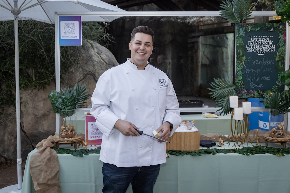 Chef Luke Rogers at the 30th anniversary of Zoo to Do in Dallas. (Photo by Thomas Garza Photography)