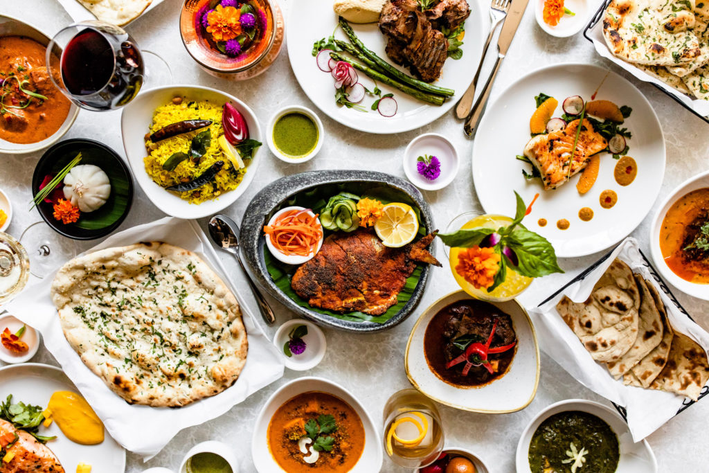 An Array of dinner selections at Mahesh’s Kitchen (Photo by Kirsten Gilliam)