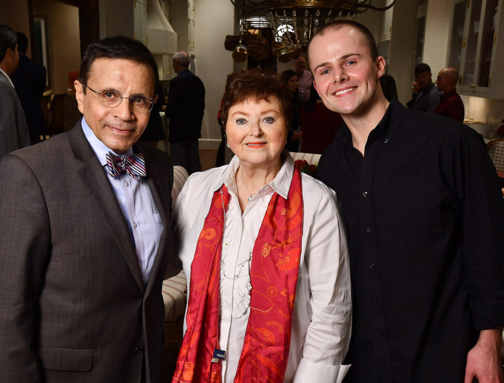Dror & Helene Zadok, Sanders Keller  at the Nourish cookbook launch party.   (Photo by Dave Rossman)