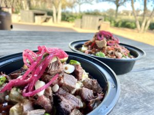 F1 Smokehouse – serves smoked meats on the bun, in tacos or in a bowl for a healthier option