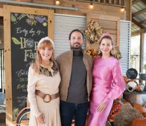 Gracie Cavnar, Chris Hendel, Lele Sadoughi at the Recipe for Success Foundation Fashion in the Fields luncheon. (Photo by Daniel Ortiz)