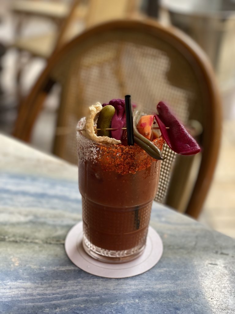 The spicy 'Hair of the Dog' Bloody Mary on the brunch menu at Gratify (Photo by Shelby Hodge)