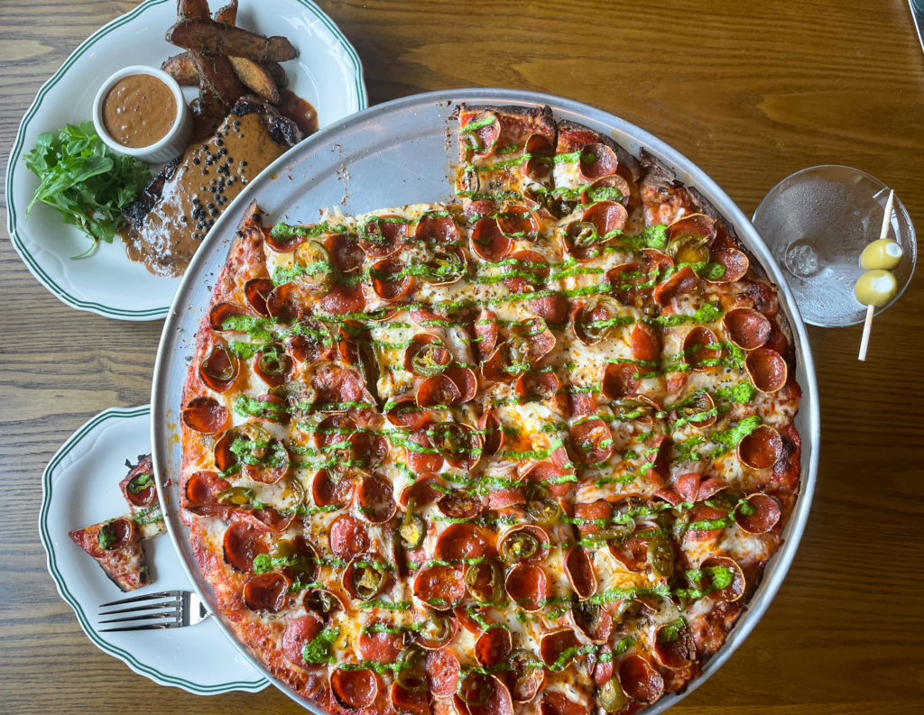 D.L. Mack's serves Chicago thin-crust pizza. (Courtesy)