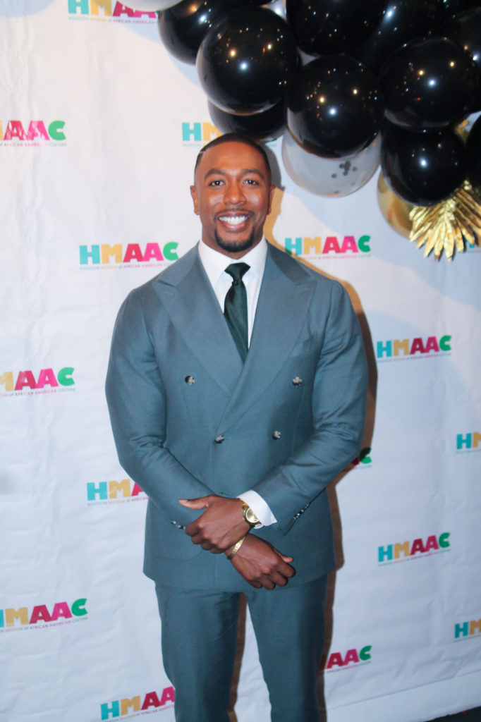 KTRK Channel 13 news anchor Chauncey Glover at the Houston Museum of African American Culture Champagne & Ribs party (Photo by Patryce Coleman)