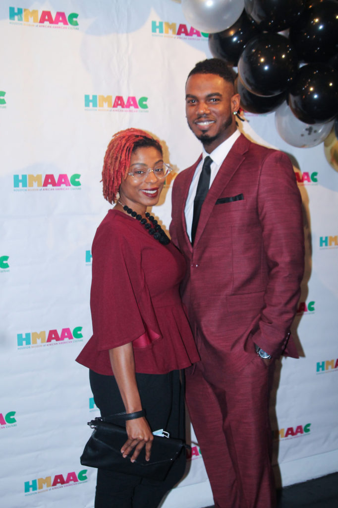 Regina & Cedric Ingram at the Houston Museum of African American Culture Champagne & Ribs party (Photo by Patryce Coleman)