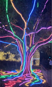 Culture Creative’s “Neon Tree” melds light and nature. (Photo by CDA)