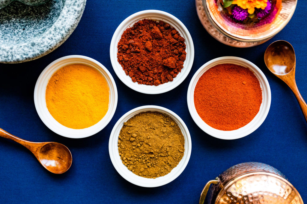 Every few months Mahesh's Kitchen receives a fresh supply of ground spices from India. Photo by Kirsten Gilliam.