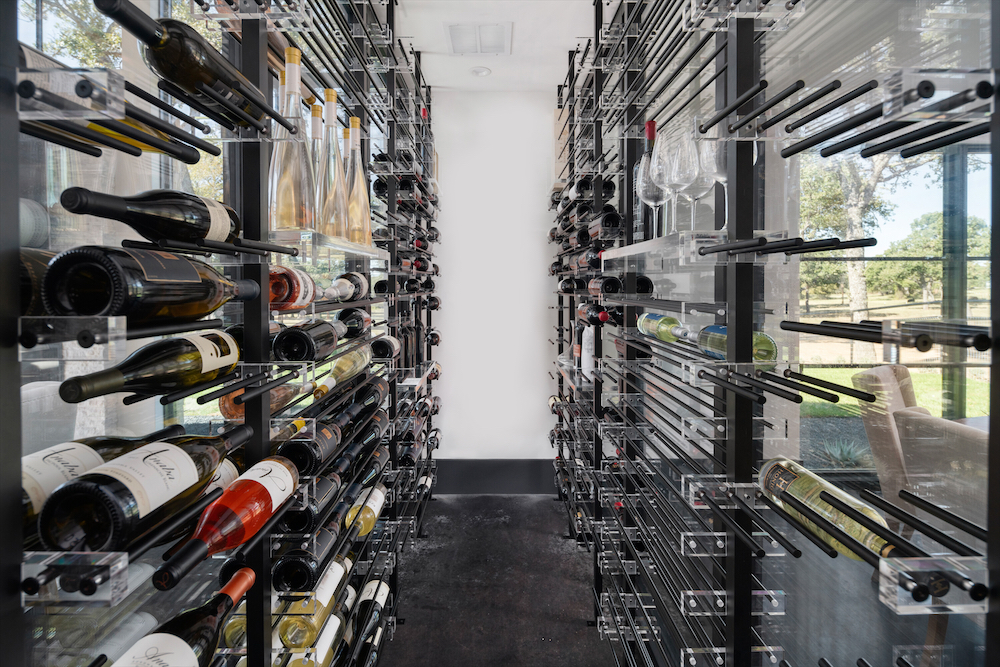 The main home's 500-bottle wine cellar. (Photo by Zach Spross Photography for Douglas Elliman)