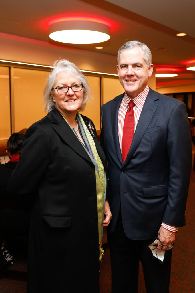 Angela & Craig Jarchow at the Alley Theatre 'Deck the Trees' evening (Photo by Priscilla Dickson)