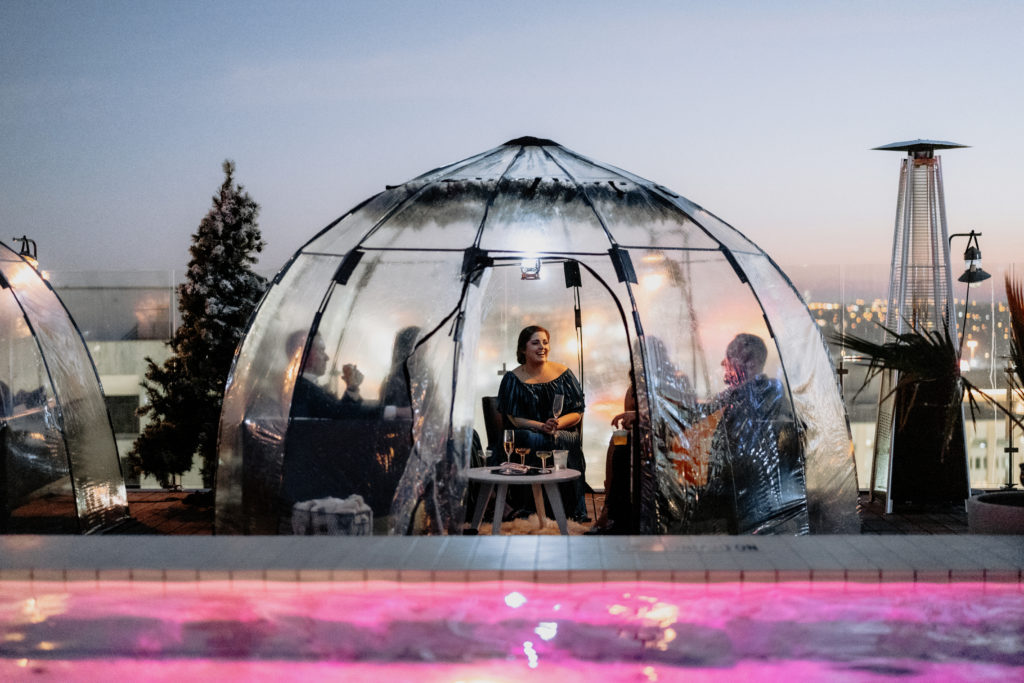 Winterproof at Waterproof igloo at The Statler