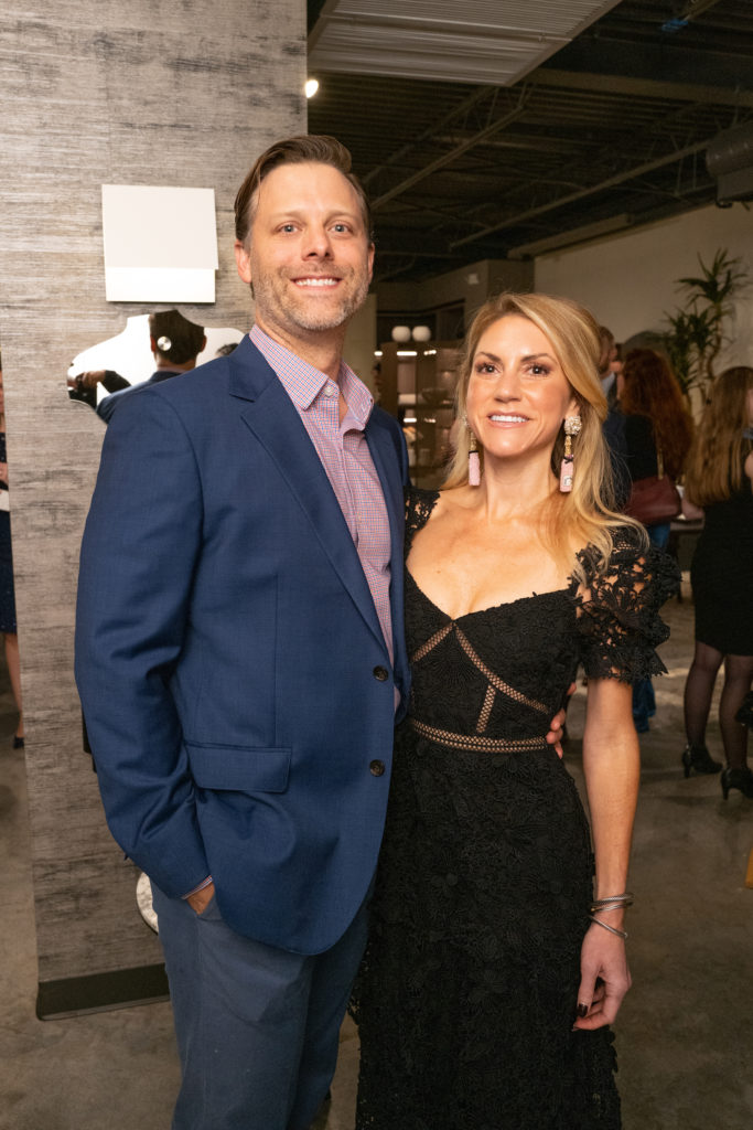 David & Kirby Lodholz at the Houston Symphony Young Associates Council holiday party at BeDESIGN.   (Photo by Daniel Ortiz)