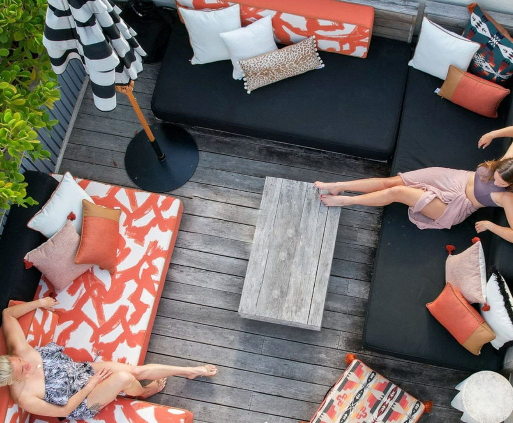 Winning Entry: Best in Textile Design, The Kimpton, Anglers Cove Pop-Up, Miami Beach, Cush Living. (Photos Emily Addington)