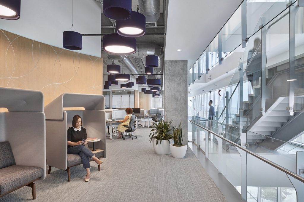 Winning Entry: Commercial Design – Office, Theater, Spiritual or Public Space, Boston Consulting Group, Gensler. (Photos Garrett Rowland)