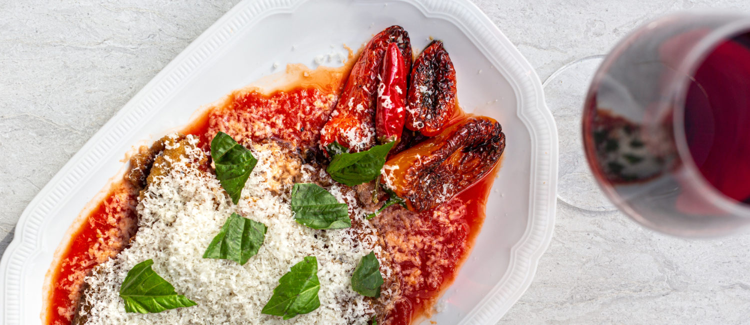 Secondi selections at Houston’s Trattoria Sofia include this Pollo All Parmigiana ($26) at dinner. (Photo Jenn Duncan)