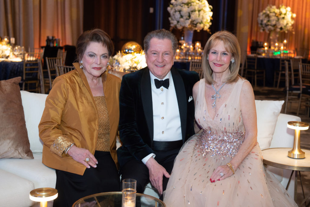 Houston Symphony ball chairs Beth Wolff, Bill Stubbs, Cheryl Byington (Photo by Wilson Parish)