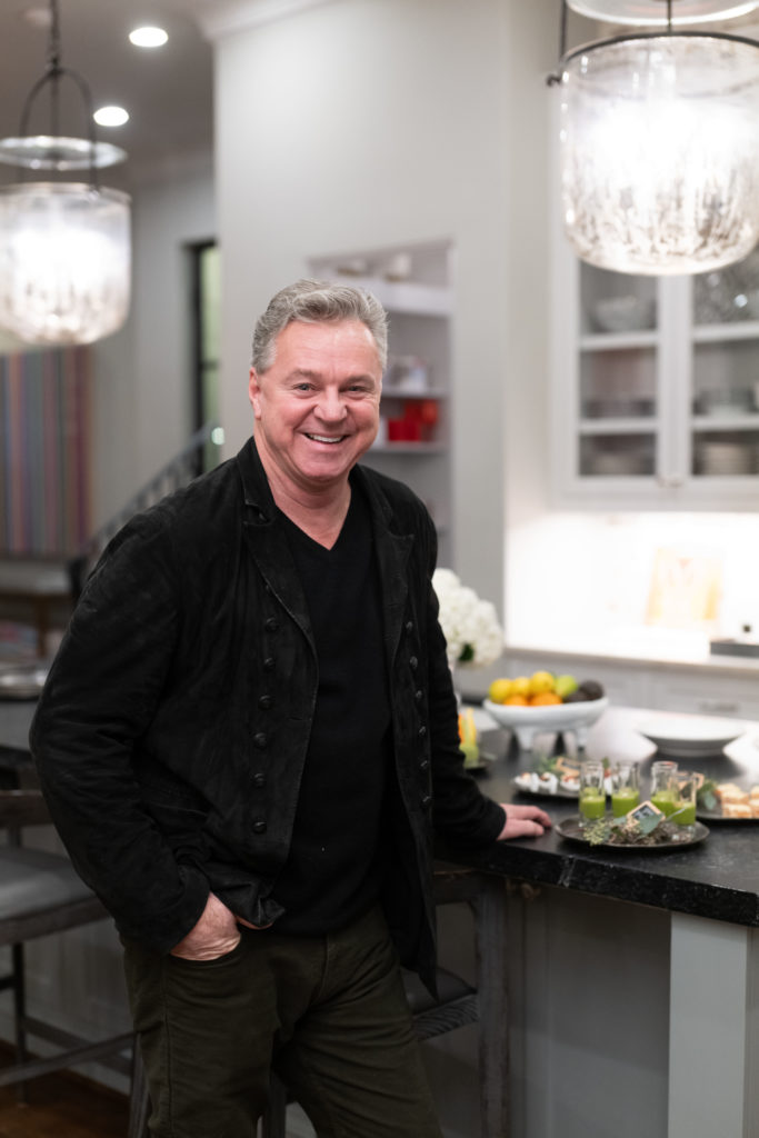 Brasserie 19's beloved chef/restaurateur Charles Clark steps into the kitchen for a private party celebrating the opening of artist Christopher Martin's gallery in Houston.  (Photo by Daniel Ortiz)