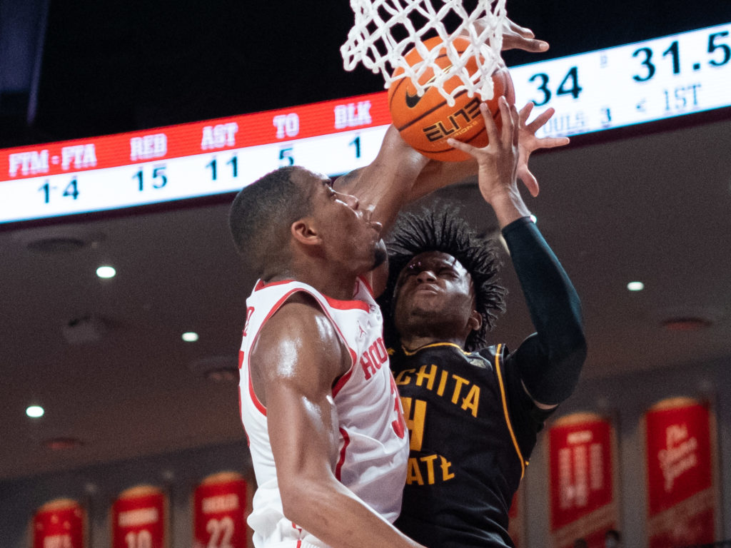 Fabian White Jr. can hit the 3-pointer. And turn back a shot at the rim.  (Photo by F. Carter Smith)