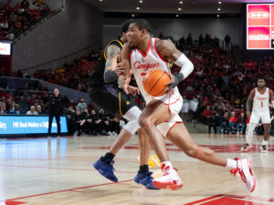 University of Houston Cougars defeated the East Carolina Pirates 79-36 Saturday, January 22, 2022 at the Fertitta Center. Kyler Edwards had 25 points, eight rebounds and seven assists.