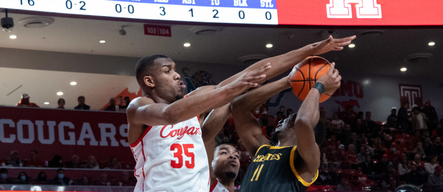 University of Houston Cougars defeated the East Carolina Pirates 79-36 Saturday, January 22, 2022 at the Fertitta Center. Kyler Edwards had 25 points, eight rebounds and seven assists.
