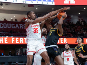 University of Houston Cougars defeated the East Carolina Pirates 79-36 Saturday, January 22, 2022 at the Fertitta Center. Kyler Edwards had 25 points, eight rebounds and seven assists.