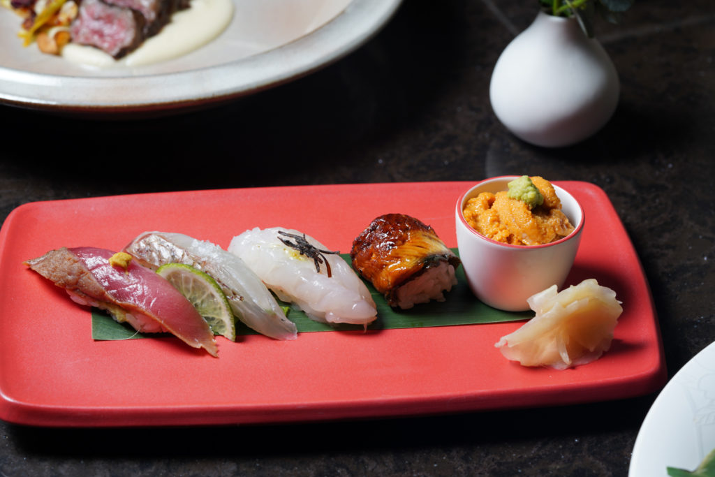 Nobu presents a bountiful Omakase in a special Valentine's Day menu offering. (Photo courtesy of Nobu)