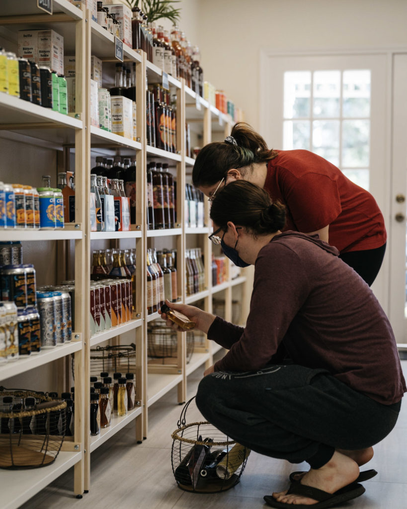 Sipple, Texas' first non-alcohol bottle shop, carries 50 brands and 150 products. (Photo by Therron Francis)