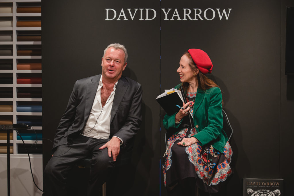 David Yarrow captivated the crowd with tales from his trajectory in the photography world, relayed via a Q&A with PaperCity's Catherine D. Anspon.  (Photo by Johnny Than )