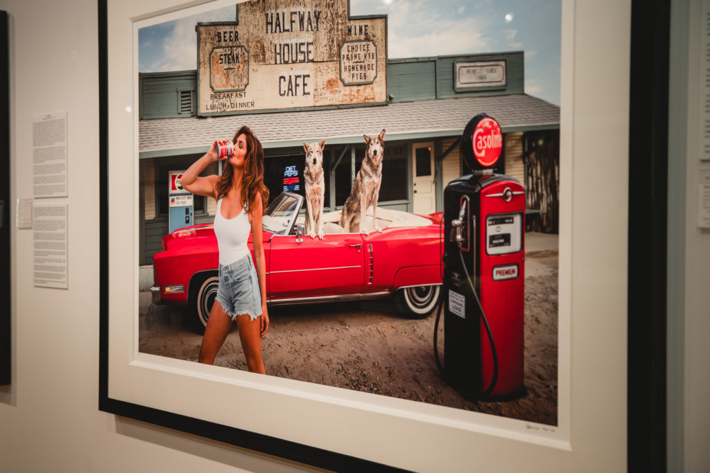 Restaging an iconic image with an icon: David Yarrow's "1992 (6/20)," 2021.  (Photo by Johnny Than )