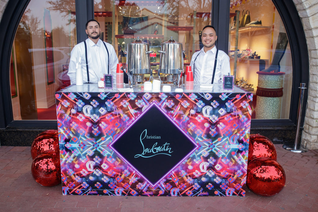 Guests could grab a hot chocolate before they popped into Louboutin to find the perfect pair of heels for all their holiday parties (Photo by WJN Photo)