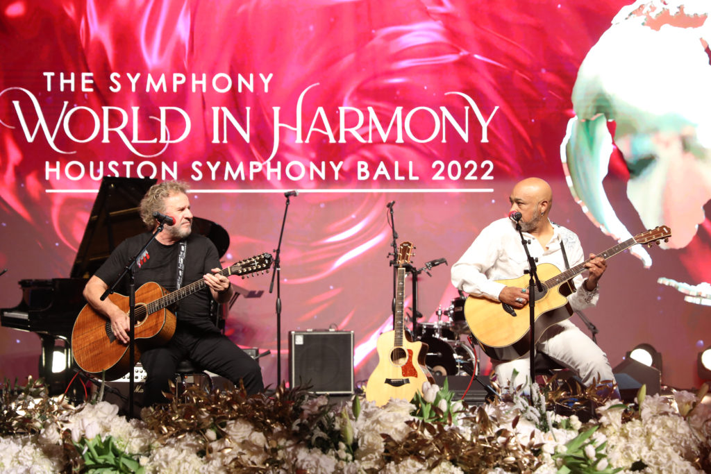 Legendary rocker Sammy Hagar and his long-time guitarist Vic Johnson headline the Houston Symphony Ball. (Photo by Priscilla Dickson)