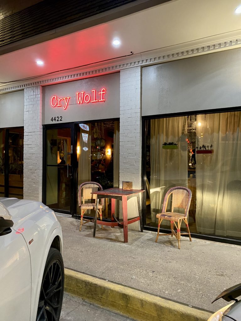 Cry Wolf is a must-try new, intimate spot in Old East Dallas. (Photo by Megan Ziots)